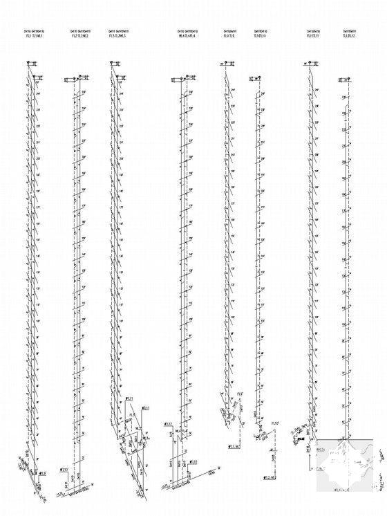 24层商住楼建筑给排水CAD施工图纸(地下室平面图) - 5