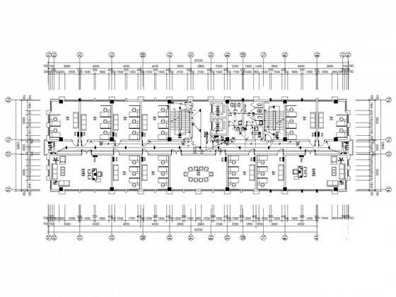 6层办公楼电气CAD施工图纸（三级负荷） - 3