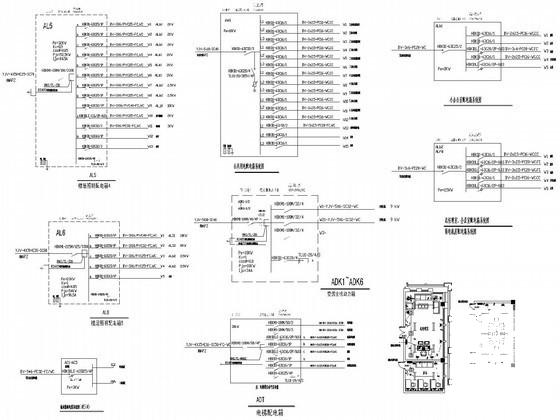 6层办公楼电气CAD施工图纸（三级负荷） - 4