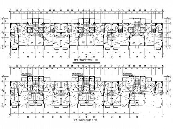 高层住宅楼小区电气CAD施工图纸（人防） - 3