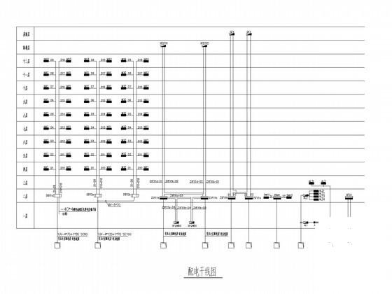 商住楼电气CAD施工图纸（人防）(楼宇对讲系统) - 2