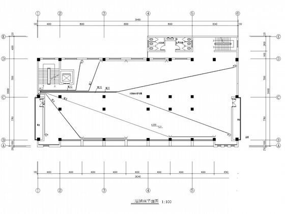 4层办公楼电气CAD施工图纸（人防） - 1