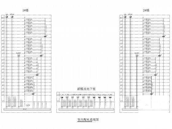 21层住宅楼电气CAD施工图纸（人防） - 4