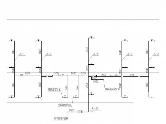 3层幼儿园给排水CAD施工图纸（甲级设计院） - 2