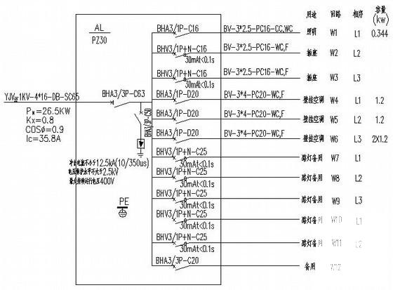 特殊教育学校门卫室电气设计CAD施工图纸 - 4