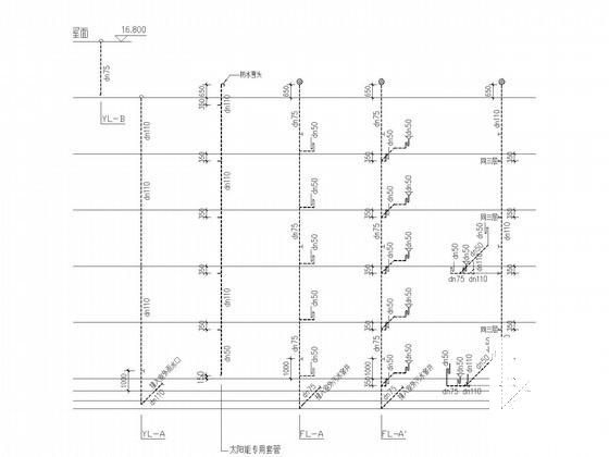 5层公共租赁住房给排水CAD施工图纸（15年最新设计） - 3