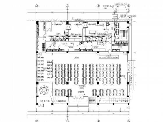 4层实验小学给排水CAD施工图纸（综合楼食堂操场） - 4