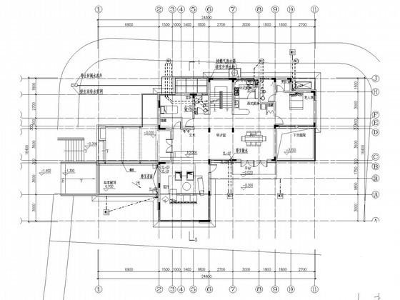 2层独栋别墅区给排水CAD施工图纸 - 1