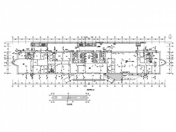 16层医院病房楼给排水CAD施工图纸（太阳能热水高压细水雾系统）(消防平面图) - 1