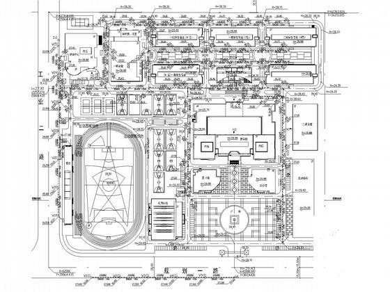 技工学校办公楼图书馆等建筑给排水CAD施工图纸 - 1