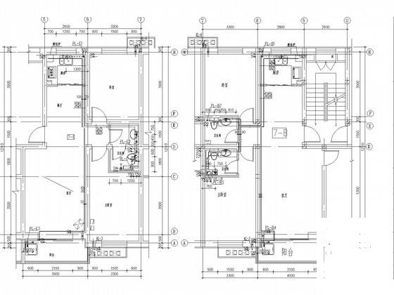 小区住宅楼群给排水CAD施工图纸（空调冷凝水系统） - 2