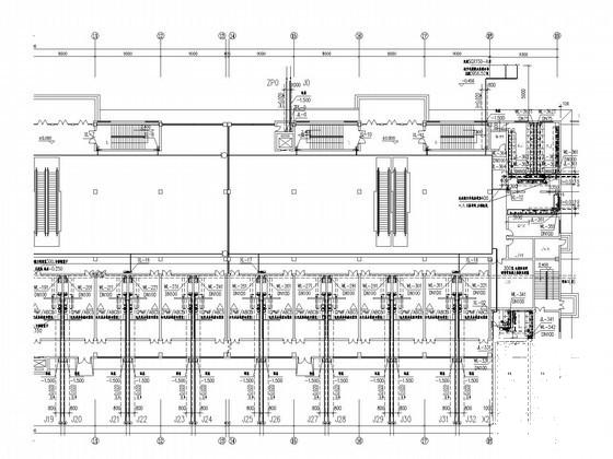 4层学生餐饮商业中心给排水CAD施工图纸 - 1