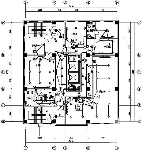 办公楼改造工程电气设计CAD施工图纸(防雷接地系统等) - 2