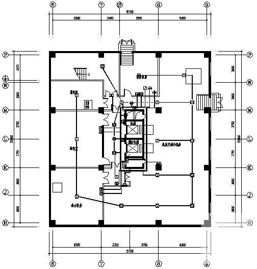 办公楼改造工程电气设计CAD施工图纸(防雷接地系统等) - 3