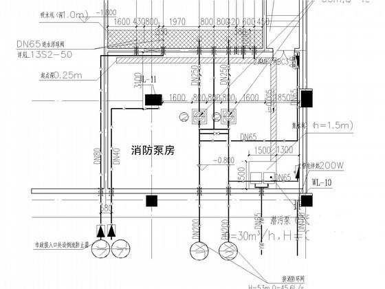 学校续建食堂风雨操场及综合楼给排水CAD施工图纸（热水系统） - 4