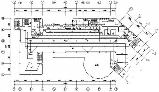 3层学校学生餐厅电气CAD施工图纸(防雷接地系统等) - 3