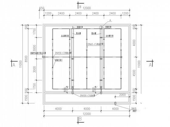 污水处理站污水预处理工程初步设计施工图纸（UASB工艺）(管道安装图) - 3