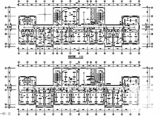 8层办公楼电气设计CAD施工图纸(综合布线系统) - 1
