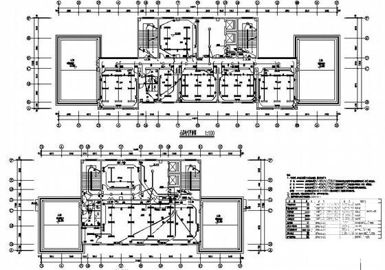 8层办公楼电气设计CAD施工图纸(综合布线系统) - 2