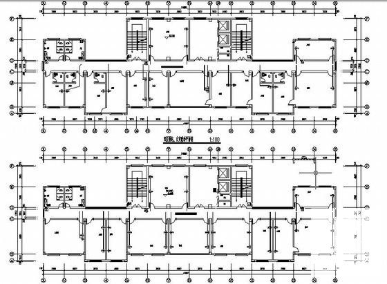 8层办公楼电气设计CAD施工图纸(综合布线系统) - 3