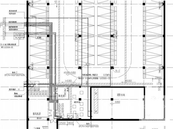 小学教学楼给排水CAD施工图纸（热水系统雨水系统） - 4