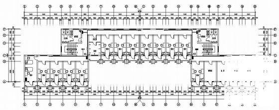 6层宿舍楼电气设计CAD施工图纸（配电系统等） - 3