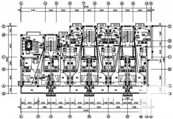 药业公司6层宿舍电气CAD施工图纸（三级负荷） - 1