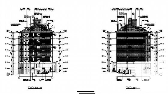 四千平6层住宅楼建筑施工CAD图纸(架空1层)(外墙保温) - 2