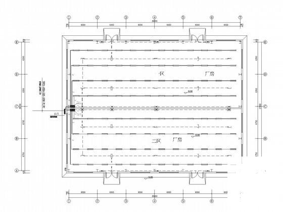 单层厂房电气CAD施工图纸（三级负荷） - 1