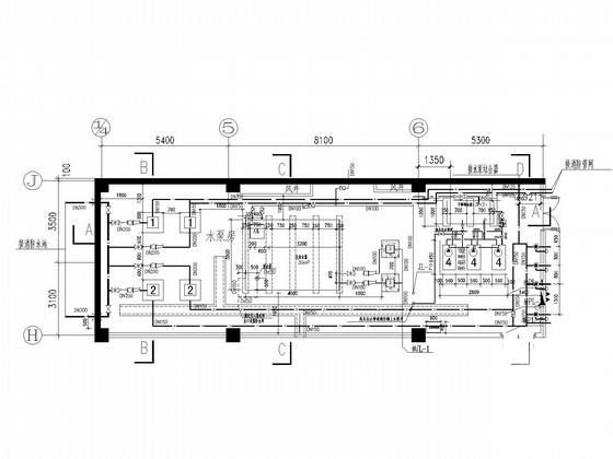 16层综合楼建筑给排水CAD施工图纸（高压细水雾气体灭火） - 3