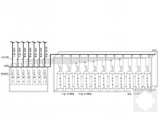 16层综合楼建筑给排水CAD施工图纸（高压细水雾气体灭火） - 4