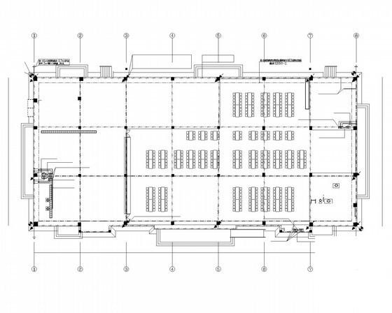 两层小学体艺馆电气CAD施工图纸（人防） - 1