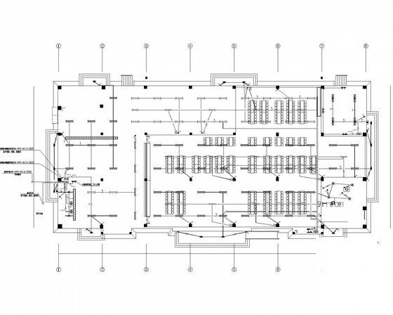 两层小学体艺馆电气CAD施工图纸（人防） - 4