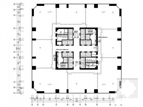 商业办公楼给排水CAD施工图纸（200米以上55层） - 4