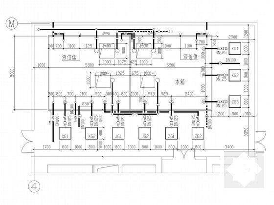 商业办公楼给排水CAD施工图纸（200米以上55层） - 5