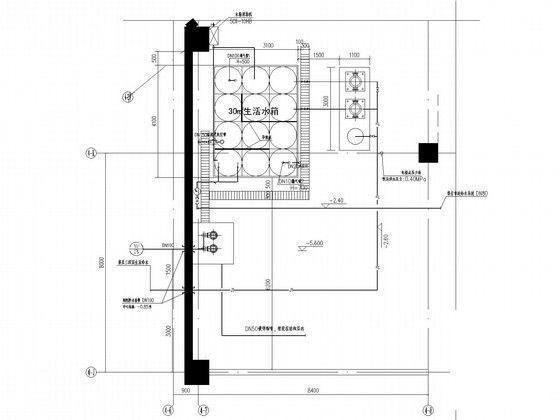 4层体育场馆建筑给排水CAD施工图纸（消防水炮虹吸雨水）(自动喷水灭火系统) - 4