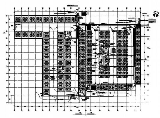 住宅小区地下车库电气设计CAD施工图纸(火灾自动报警系统) - 4