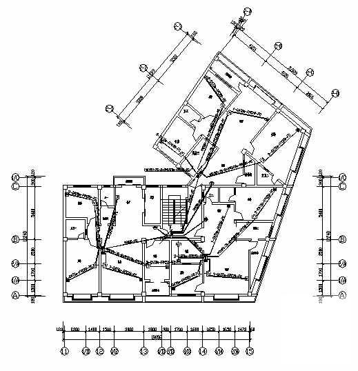 7层商住楼电气设计CAD施工图纸(综合布线系统) - 3