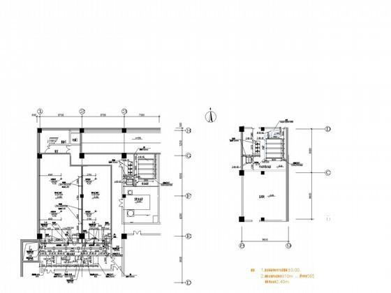 18层知名酒店会所给排水CAD施工图纸（直饮水系统中水回用系统） - 3