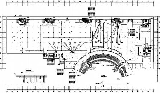 两层会展中心地下商场电气设计CAD施工图纸(火灾自动报警系统) - 1