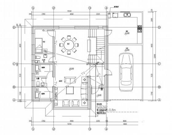3层高档别墅电气CAD施工图纸 - 1