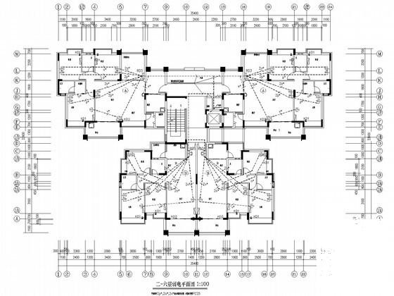 6层民用住宅楼电气CAD施工图纸(防雷接地装置) - 2