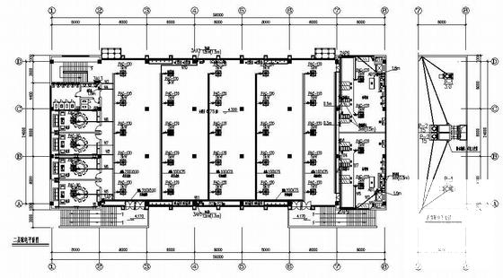 公司2层食堂电气设计CAD施工图纸(综合布线系统) - 1