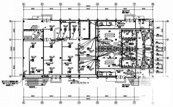 公司2层食堂电气设计CAD施工图纸(综合布线系统) - 3