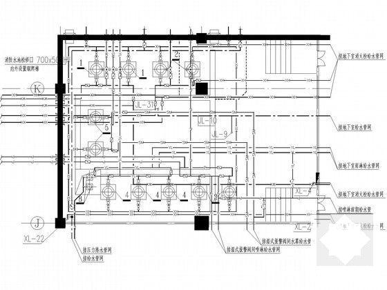 3.7万平4层大型剧院建筑给排水CAD施工图纸（大空间智能灭火水幕系统） - 5