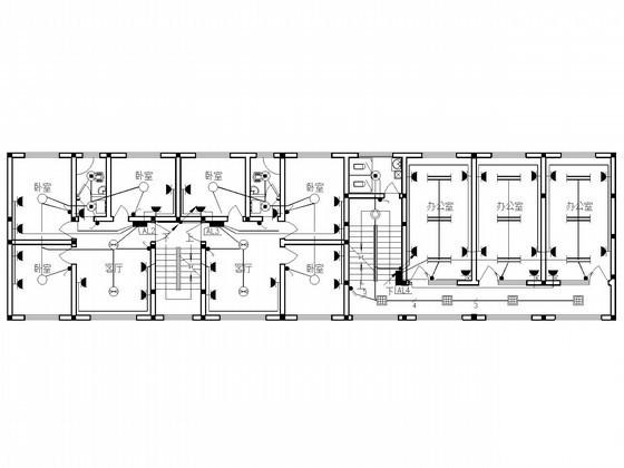 3层办公楼电气CAD施工图纸（三级负荷） - 1