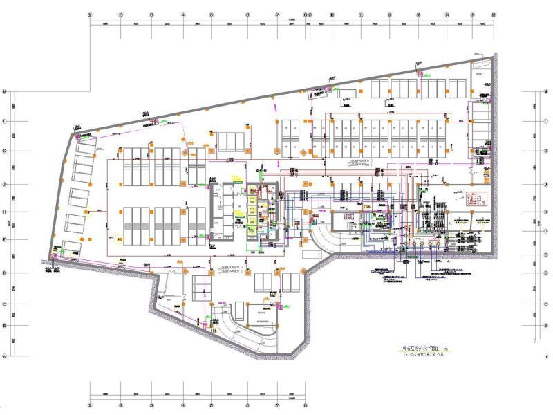 超高层地标建筑大厦地下室消防给排水CAD施工图纸（泵房） - 4