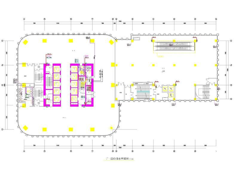 超高层地标建筑大厦地下室消防给排水CAD施工图纸（泵房） - 5