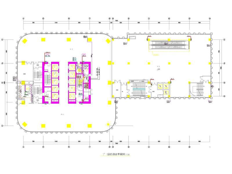 超高层地标建筑大厦地下室消防给排水CAD施工图纸（泵房） - 5