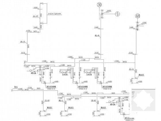 18层商业大厦给排水CAD施工图纸（泡沫—水喷淋系统） - 4